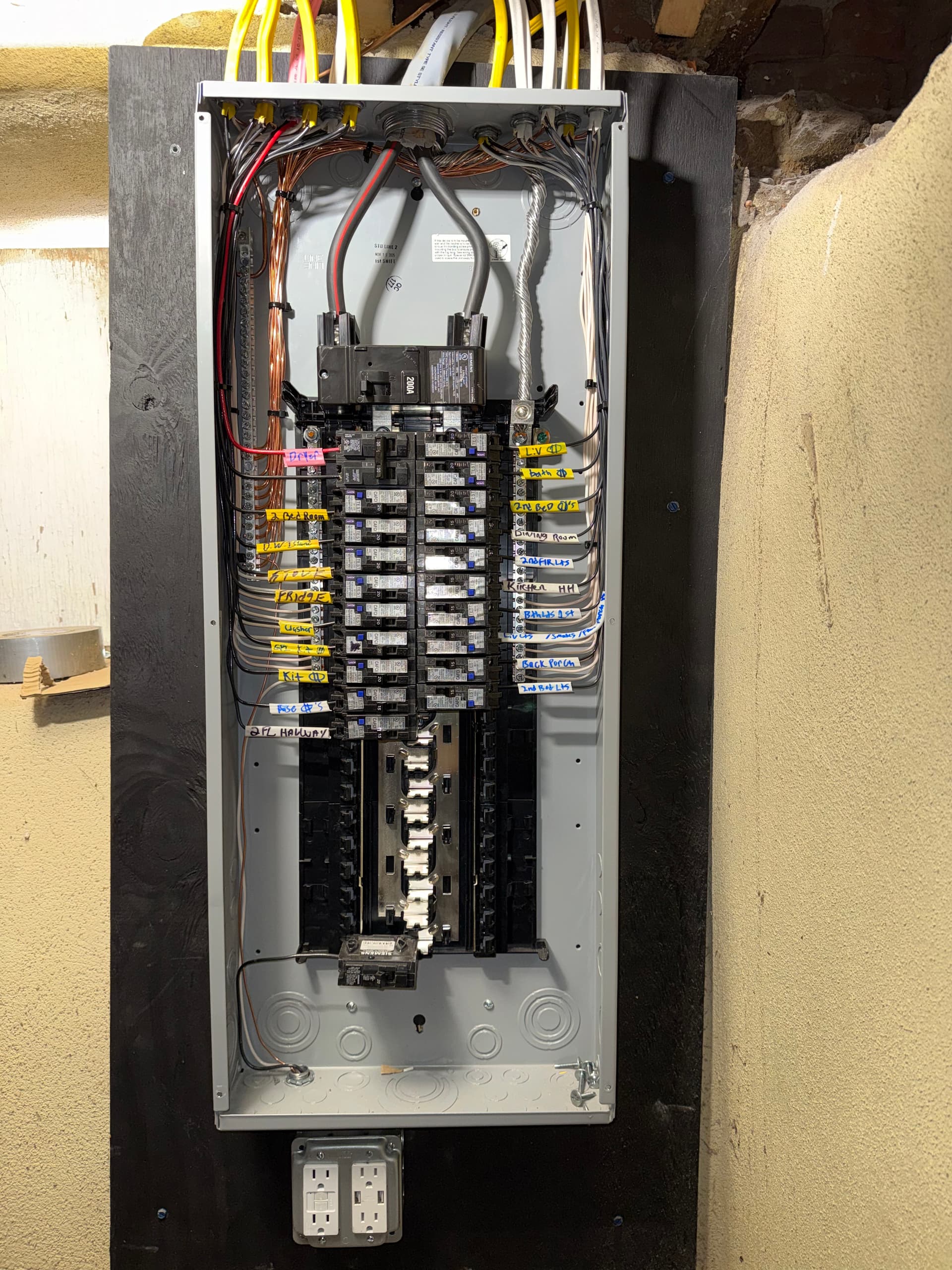 200 amp panel upgrade on a renovation job image