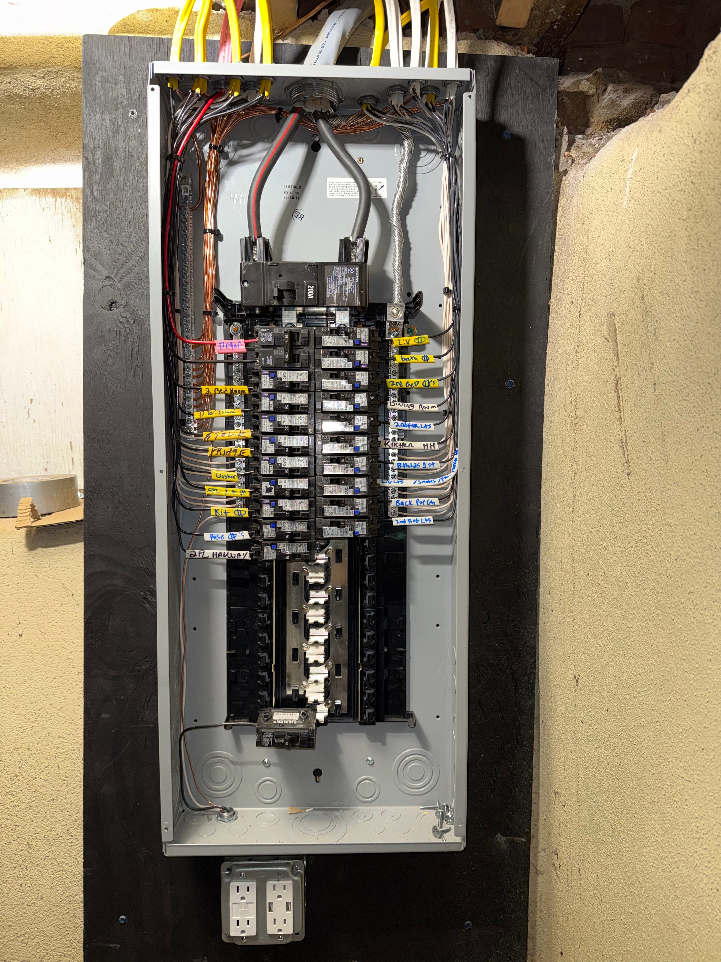 Project 200 amp panel upgrade on a renovation job image